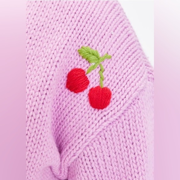 NWT Forever 21 Cherry Cardigan Sweater | Size: Medium - Picture 2 of 5